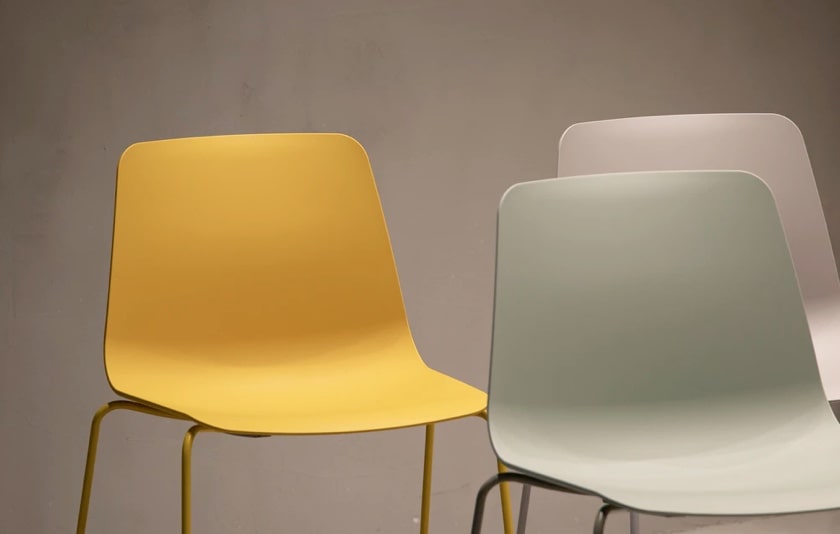 Some colourful stylish chairs